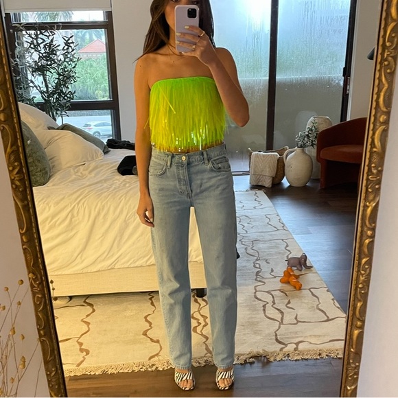 Prada fall runway 2018 strapless neon top - Picture 3 of 5